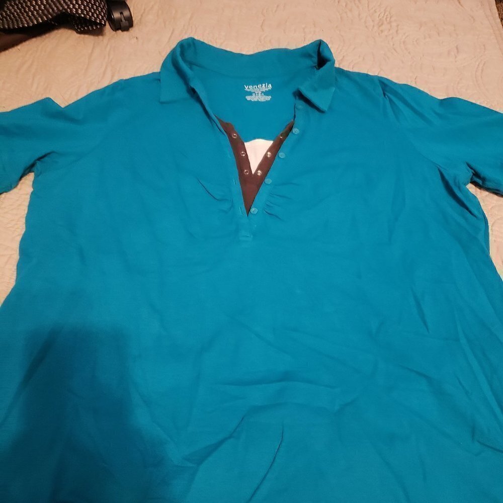 VENEZIA -Lane Bryant Layered Look Short Sleeve Tee